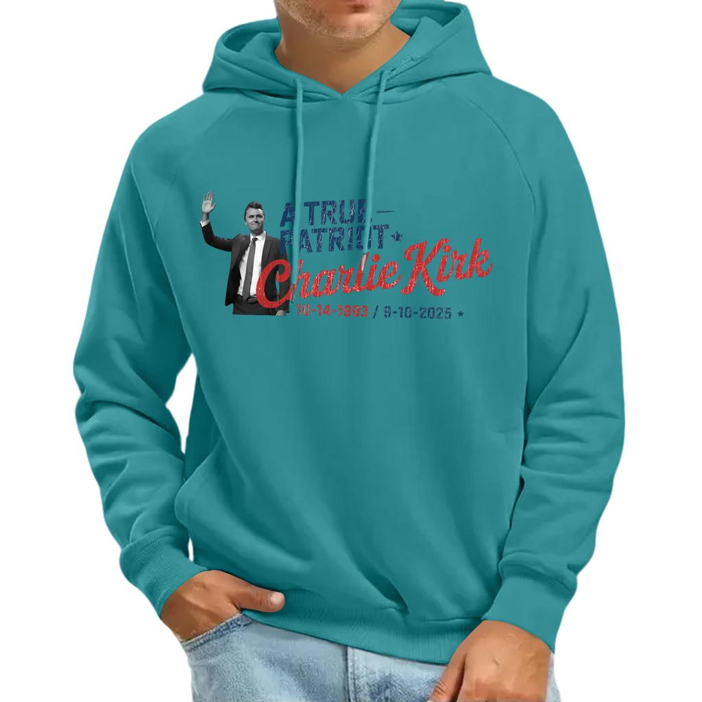 Men's Raglan Long Sleeve Hooded Sweatshirt