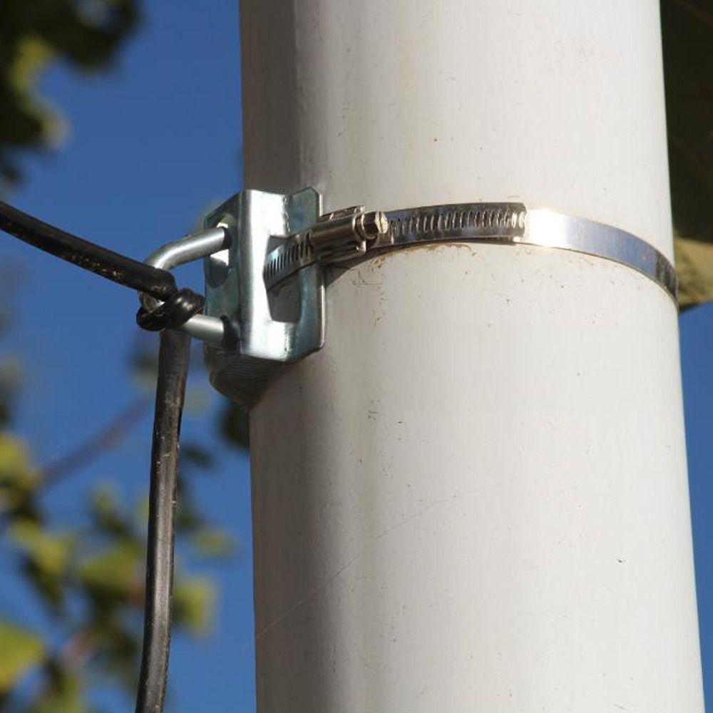 Durable C Type FTTH C Clamp Hoop Fastening Steel Fiber Retractor Fixed Pulling Hook