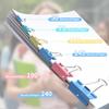 125Pcs Binder Clips Colored Binder Clips Assorted Sizes 6 Sizes Binder Paper Clips For Office Supplieshomeschool (Blue Pink Yellow Green)