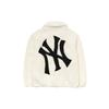 MLB Letter Logo Warm Sherpa Jacket Unisex jackets Ivory 3AJPF3016-50IVS