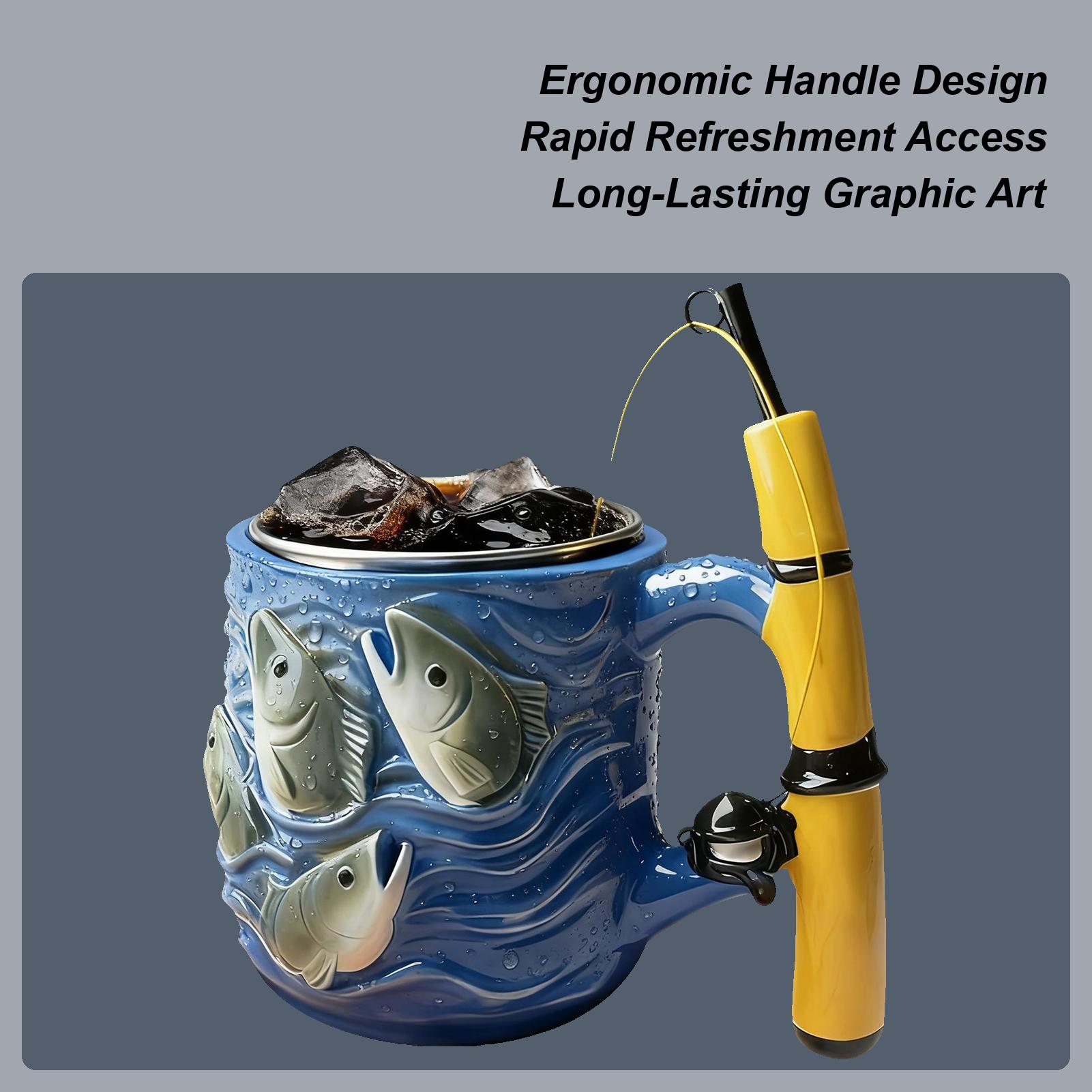 100ml Stainless Steel Coffee Mug Fishing Resin Tea Coffee Cup For Home Party Camping Beer Stainless Steel Cups Drinking Utensils 100ml