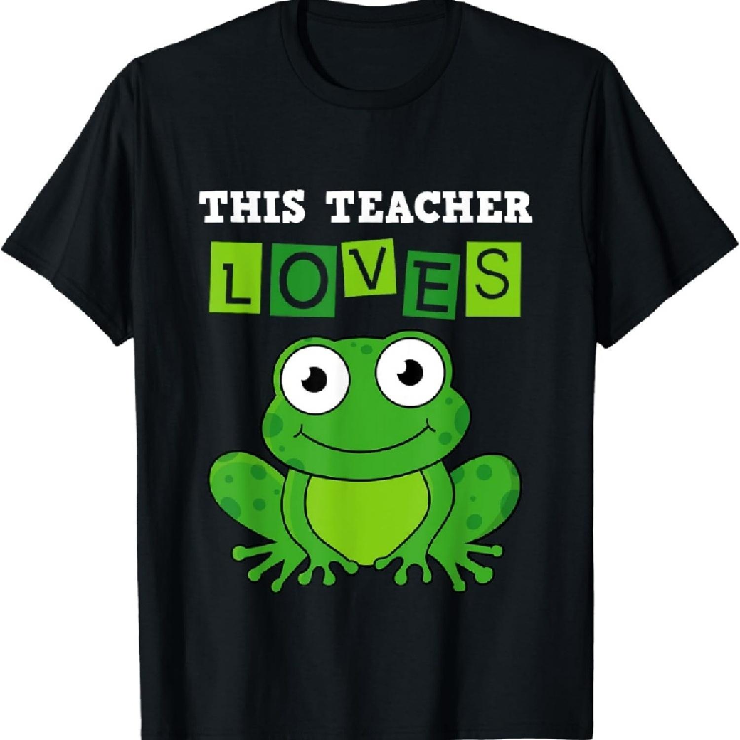 

Biology Teachers This Teacher Loves Frogs T-Shirt XXXXXL чёрный