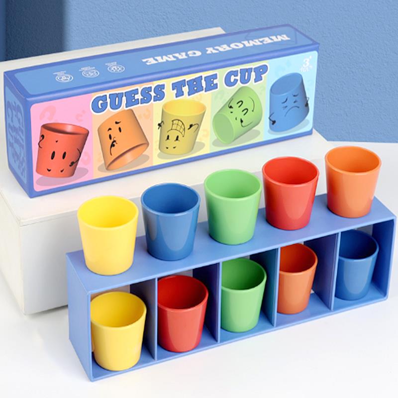 

Color Cups Matching Game Educational Party Activity Logical Thinking Color Guessing Game Challenge Intelligence for Kids Adults