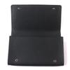 Excellent Dunhill Purse Logo Metal Travel Pouch Organizer Leather Wallet Bifold Wallet black leather mens Used