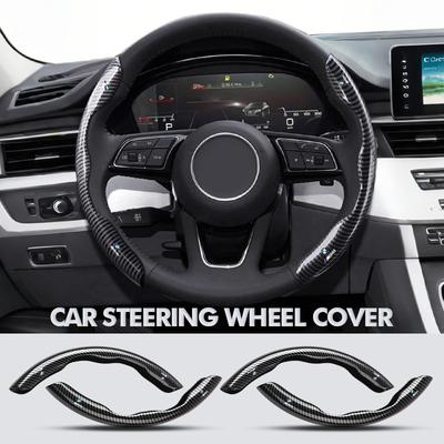 For Car Carbon Fiber Steering Wheel Cover Anti-Slip Car Wheel Steering Covers X3 X5 M5 M3 E46 E90 E60 F10 E39 F30 E36 G30