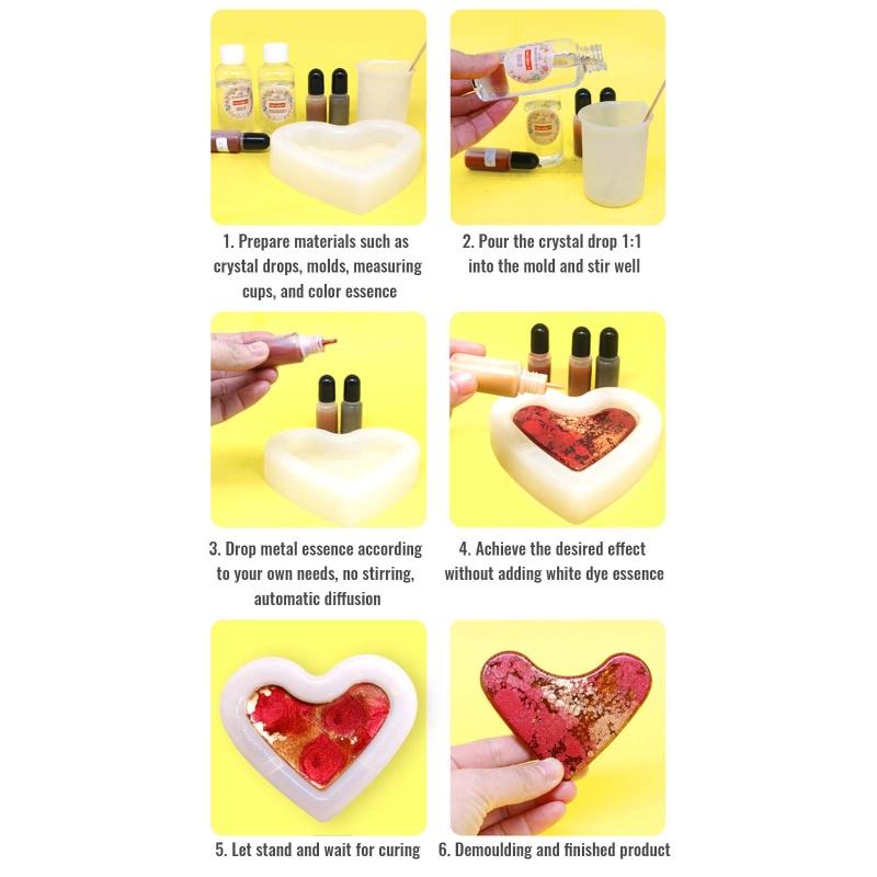 15ml Metallische Kunsttinte Alkoholharz Pigment Diffusionsflüssigkeit Für DIY UV Epoxidharz Schmuckherstellung Harzhandwerk 12 Farben