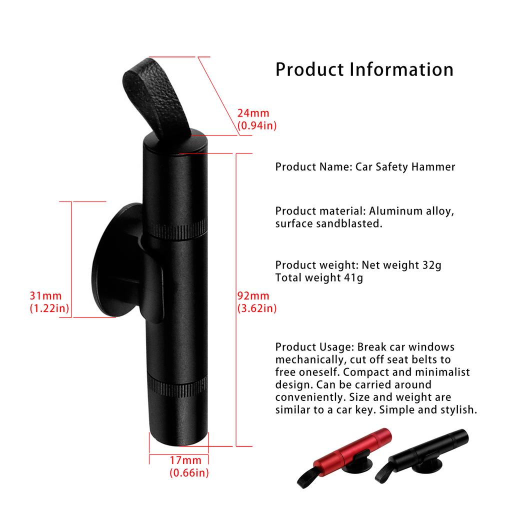 Window Breaker Safety Hammer For Rapid Escape In Critical Situations Families Focused On Safety Quick Response In Danger