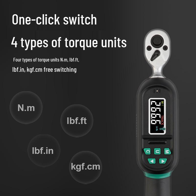 Adjustable High Precision Digital Torque Wrench with Ratchet Head