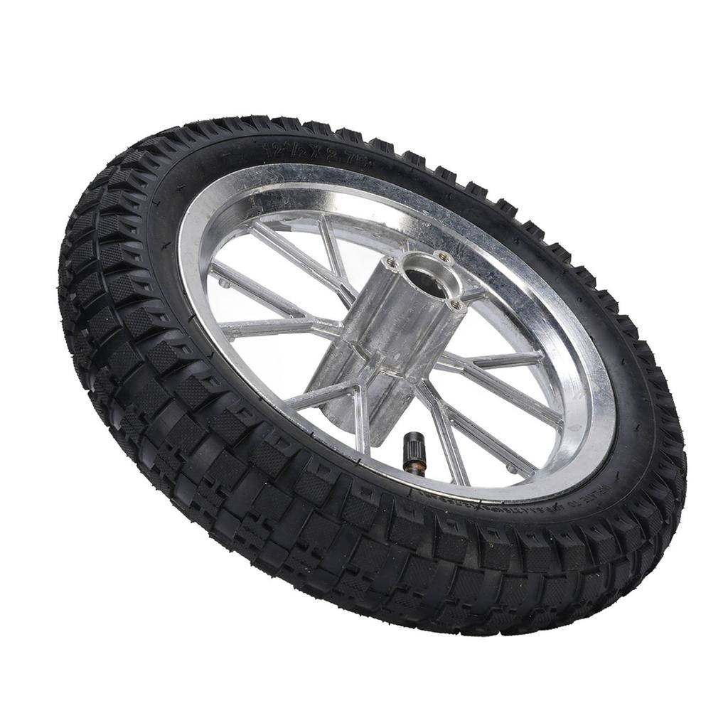 12 1 2X2.75 12.5x2.75 Tire Metal Rubber Rear Wheel Rim Tire Assembly for 2 Stroke Pocket Bike 47cc 49cc