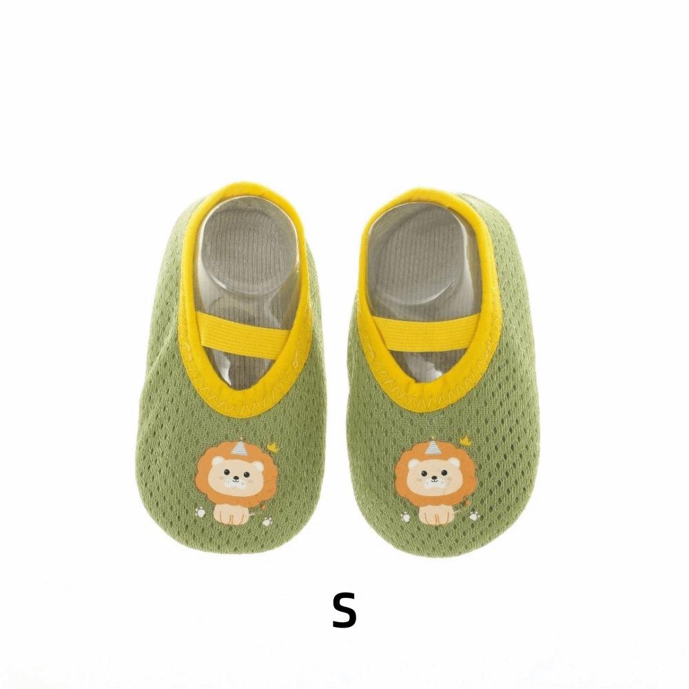 

Soft Sole Baby Shoes Anti-slip Barefoot Shoes Cartoon First Walk Shoes Casual Toddler Green-S