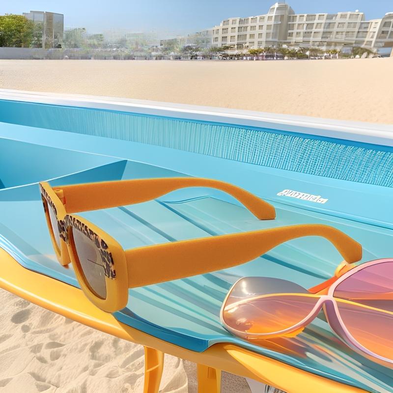 

Retro Fashion Contrasting Color Children S Sunglasses Fashion Uv Protection Baby Glasses Concave Sunshade Glasses