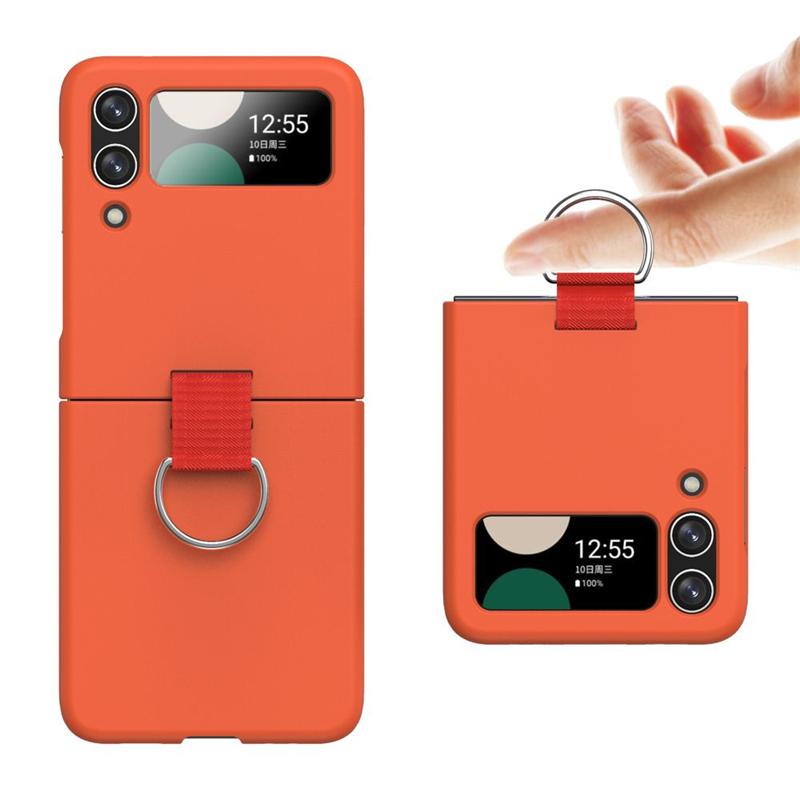 Skládací pouzdro s přezkou Simplicity Fashion pro Samsung Galaxy Z Flip 3 4 5 5G, nárazuvzdorné, měkké silikonové zadní kryty