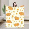 Capybara Blanket Quality Super Soft  Throw Blanket Winter Travel Couch Chair Sofa Bed Funny Bedspread