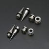 2 Pairs 1g 7mm and 9mm 316L Stainless Steel Ear Eyelets Tapers and Tunnels Ear Studs Fashion Jewelry for Daily Wear
