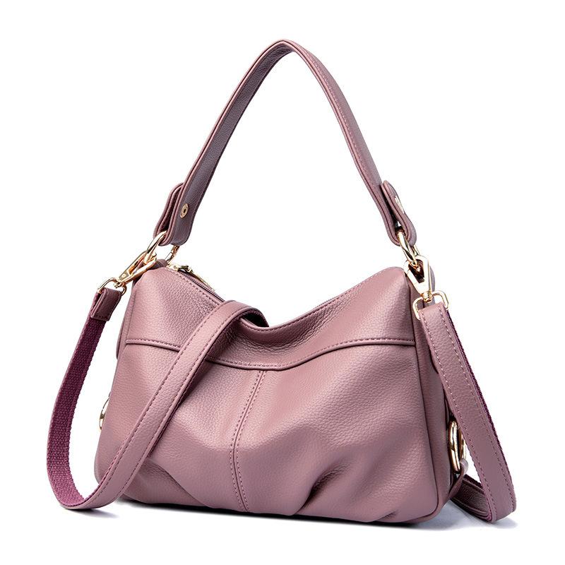 

Bag women s bag 2025 new European and American fashion casual soft face mother bag shoulder small bag middle-aged women s messenger bag фіолетовий