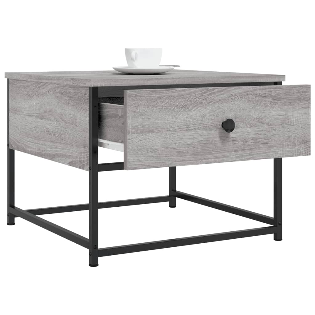  Coffee Table, Grey Sonoma Oak, 51x51x40 Cm