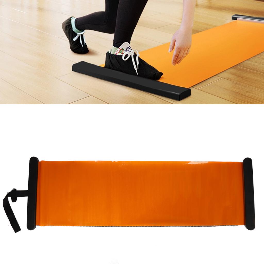 Fitness Sliding Mat with End Stops Multifunctional Quiet Sports Slide Mat for Body Shaping