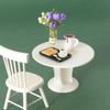 7Pcs Desktop Scene Simulation Micro Model Parts Handmade Miniature Dollhouse Coffee Cup Model Decorative Tray Plate Accessories