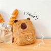 Capibara Plush Capybara Backpack Bag Cute Student Versatile Hair Bag ins Soft Girl Storage Small Backpack