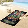 Name Custom Poison Band Print Beach Towel, Large Soft Quick Dry Towel for Beach Camping Swimming