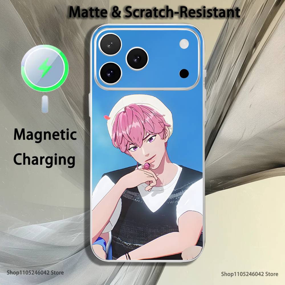 Singer  P-PLAVE B-Bamby  Transparent White Phone Case For iPhone 17,16,15,14,13,12,11,Pro,Max,Plus Magnetic Wireless Charging iPhone16e