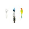 Simulation Bird Cat Toys Funny Interactive Peacock with Bell Cat Stick Toy for Kitten Playing Teaser Wand Toys Pet Cats Supplies