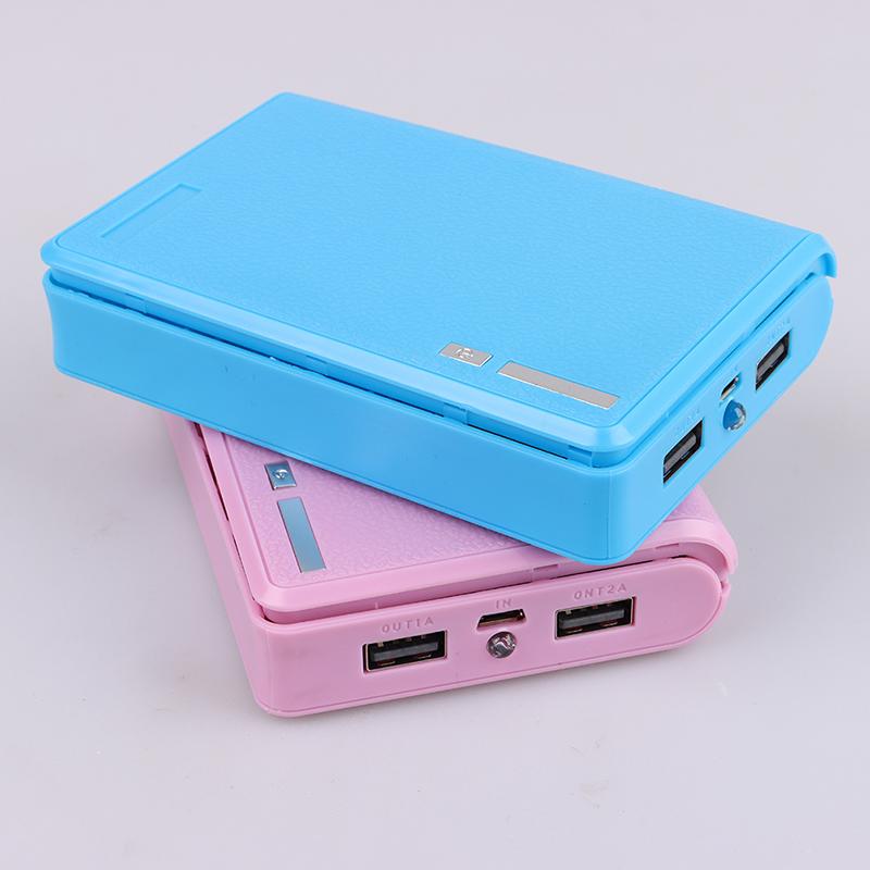 4*18650 Battery Holder 5V Dual Usb Power Bank Battery Box Solderless Mobile Power Kit Diy Shell Case Charging Storage Case