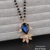 Women's Fashion Crystal Sweater Necklace with Flower Pendant - 2021 Versatile Charm Accessory