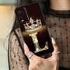 Letter Monogram Gold Marble Case For Oppo A16 A76 A96 A17 A18 A60 A80 A40 A38 A58 A78 A98 A94 A74 A54 A15 A57 A77 A5 Pro