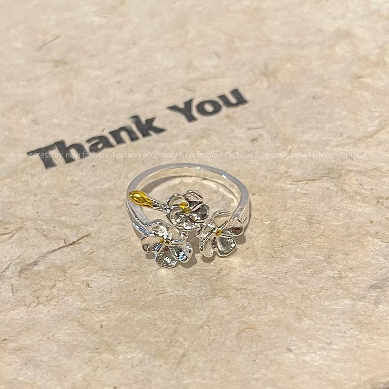 Elegant Niche Micro-Inlaid Zircon Butterfly Ring – Women's Trendy Open Design Index Finger Accessory