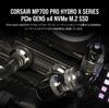 CORSAIR MP700 PRO Hydro X Series Gen5 X4 NVMe TLC NAND with Water 2280 DirectStorage Up To [PCIe 2.0 M.2 SSD] High-Density Pre-Installed Block, M.2