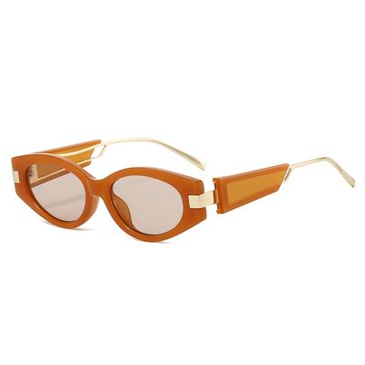 New Retro Cat Eye Women Sunglasses Wide Leg Design Personality Popular Men Trendy Casual Sun Glasses Uv400