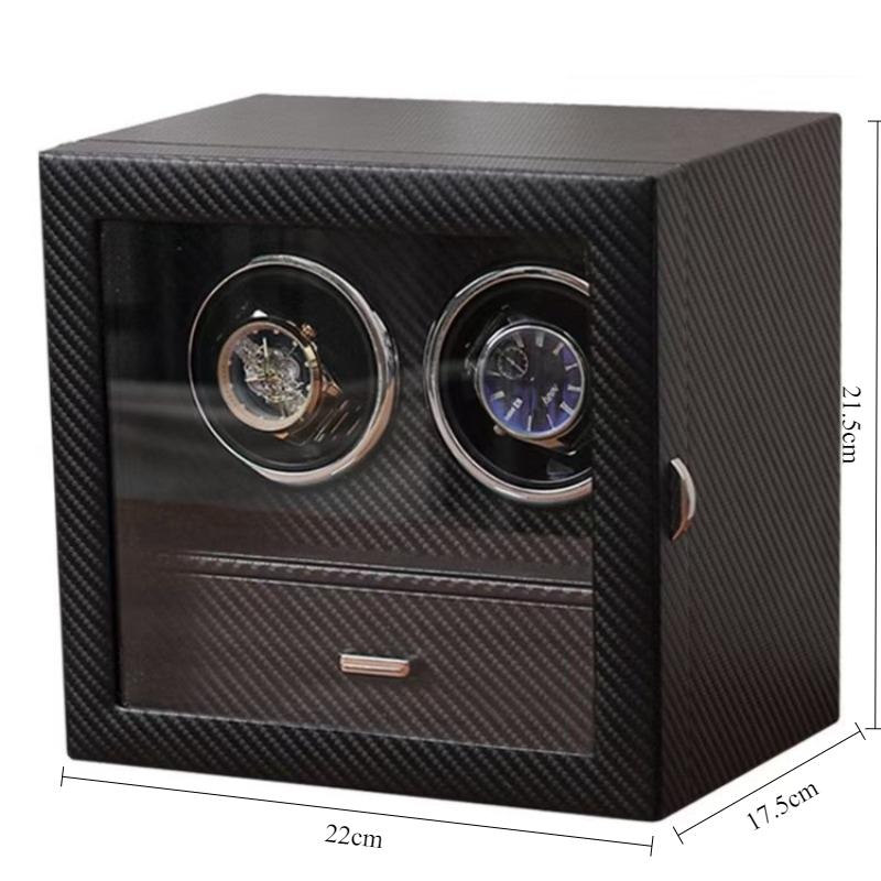 

Luxury Watch Winders Automatic Wrist Watches Winder Shaker Mechanical Watches Protective Boxes Watch Jewelry Organizer Box AU чорний