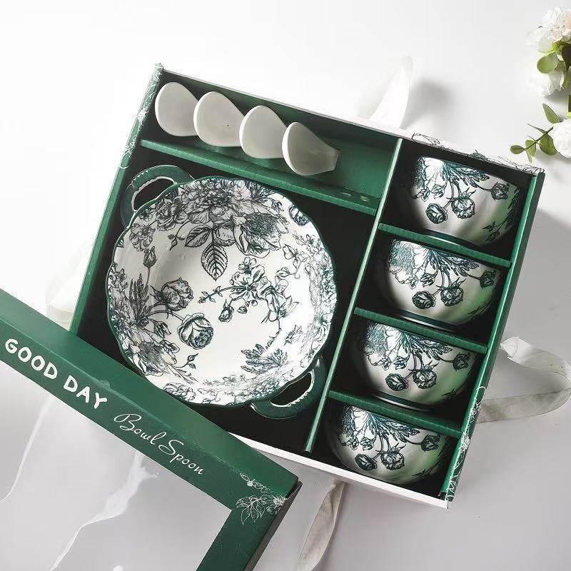 Yu Zhu Xun Rose Beauty Ceramic Dinnerware Set