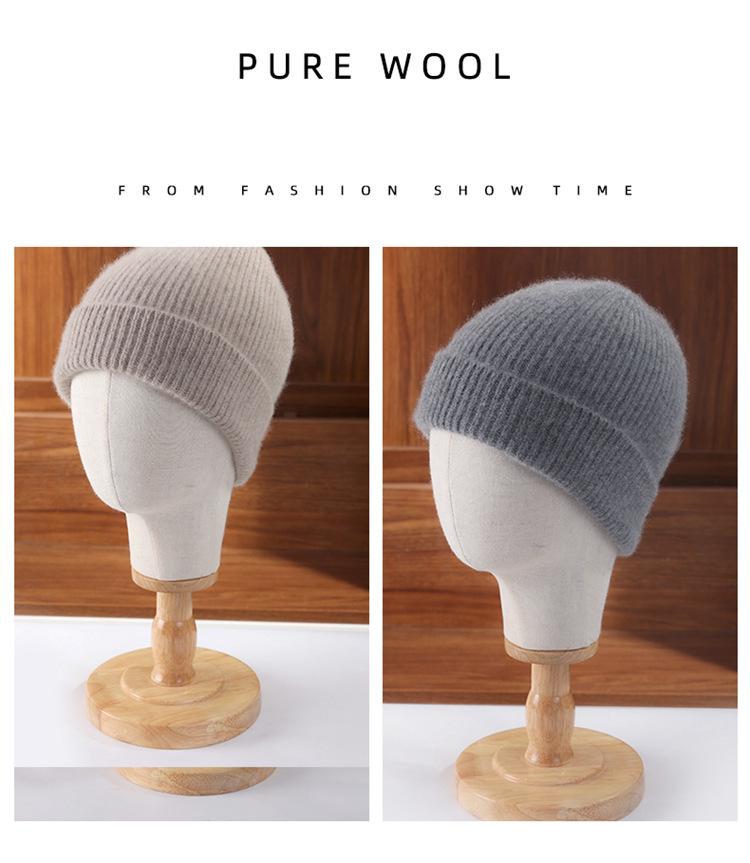 Cozy Autumn & Winter Wool Hat: Thick, Knitted, Ear-Protecting Beanie for Students & Couples
