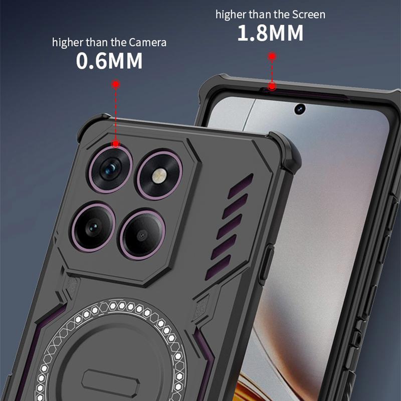 KEYSION Hollow Heat Dissipation Case for Motorola Edge 60 Pro 5G Magnetic Cooling Shockproof Phone Cover for Edge 60 S 60 Fusion