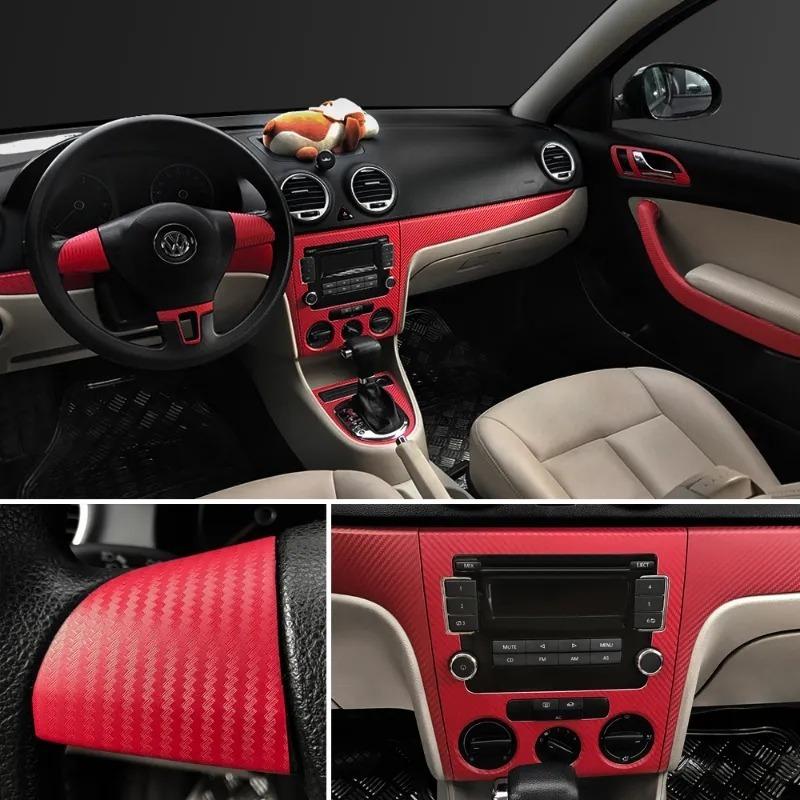 Car Carbon Fibre Stickers Colorful 3D Carbon Fibre Film Motorbike DIY Styling Sticker Auto Exterior Interior Decorative Decals