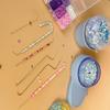 4Pieces Bead Spinner Needle Set Portable Bead Spinner Needle Set Large Eye Needle for Handmade Jewelry and Beadwork