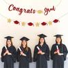 Glittering Congrats Grads Ornament Graduation Party Hanging Decoration for Class of 2025 for Decoration Celebration
