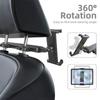 Car Seat Headrest Tablets Holder For 4.7 to 11inch Devices Featuring Adjustable Side Pull and Stable Mounting