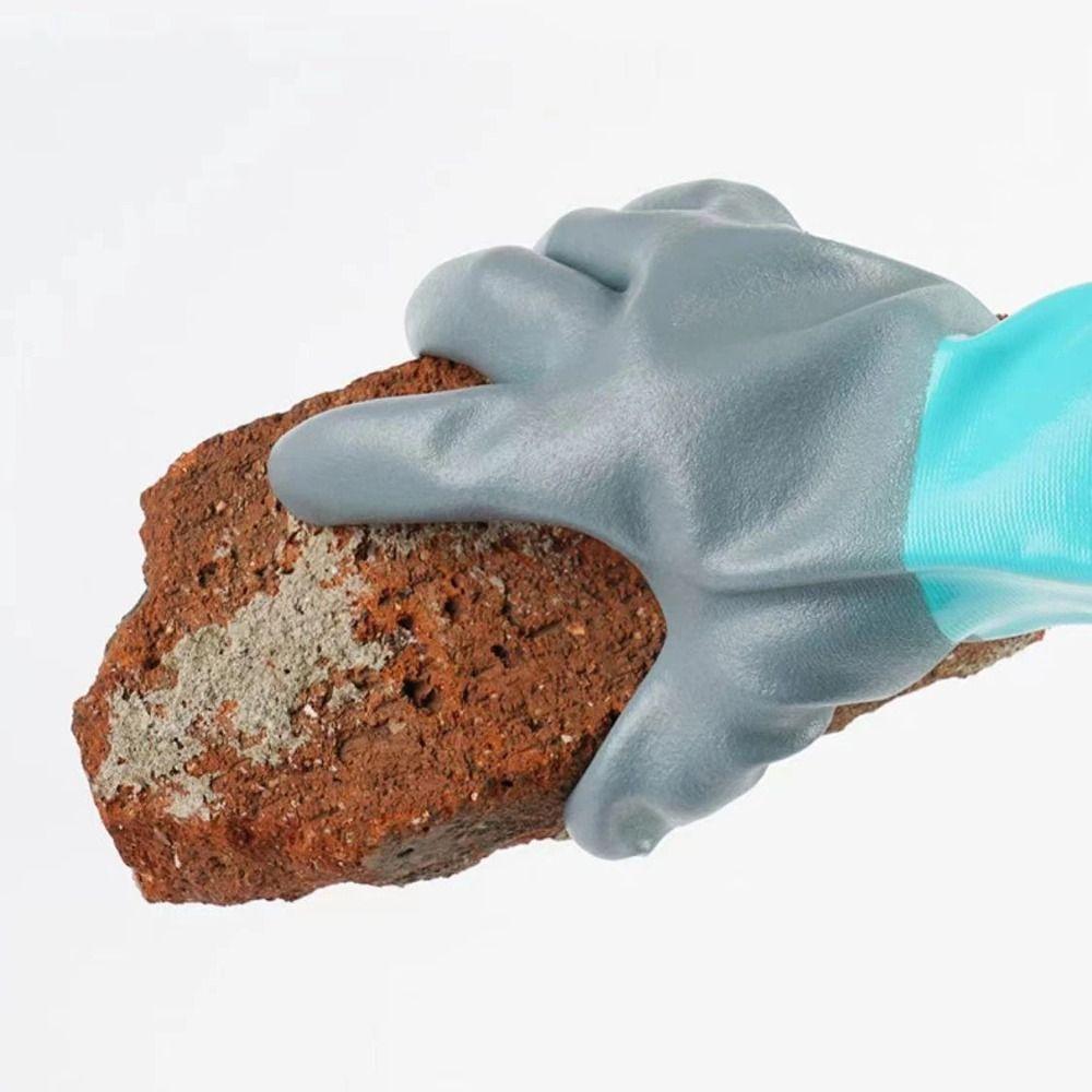 1Pair Labor Protection Rubber Cleaning Gloves Reusable Aquatic Protection  Gloves  Car Repair