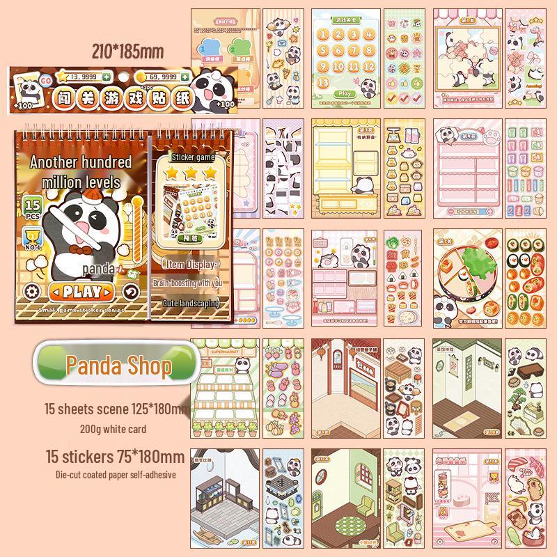 

Xinmo Капибара Пазл и Книга-раскраска с наклейками для малышей