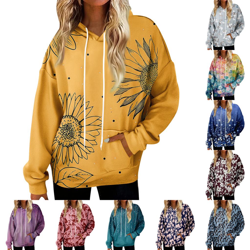 Hoodies For Women Oversized Winter Plush Cute Sweatshirts Pullover Trendy Fall Winter Clothes