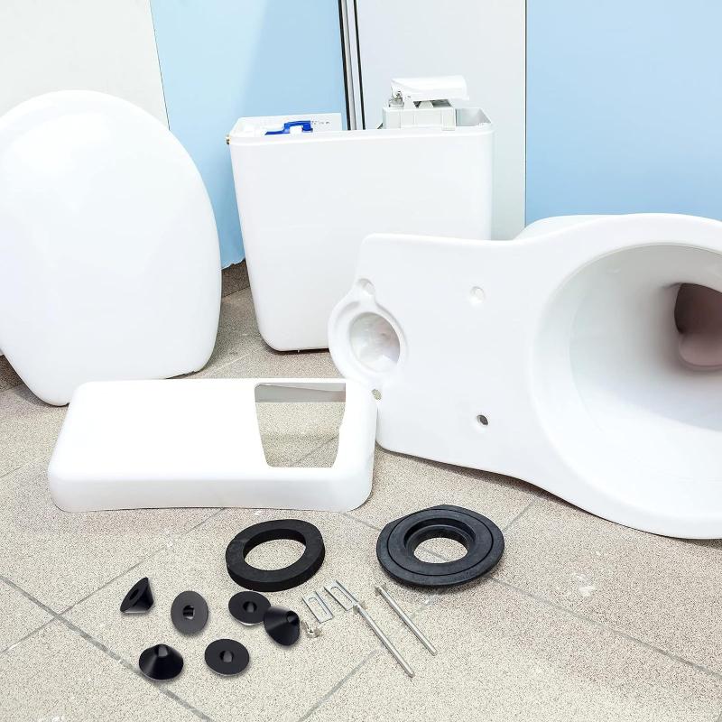 NEW 10Pcs Conical Toilet Bolt Rubber Washer Beveled Gasket Washers Leakproof Washers Toilet Seats Screws Replacement Part