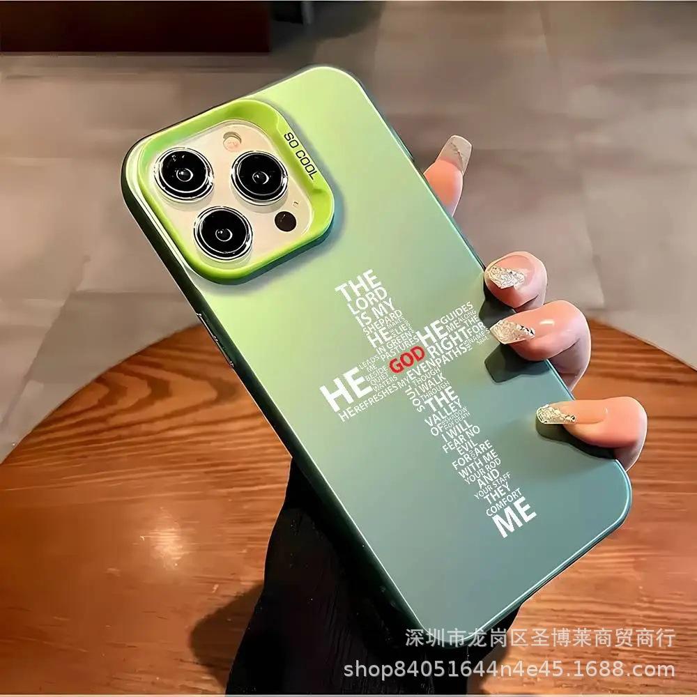 White English Applicable Apple 15 Color Silver iPhone14Pro Creative 11Promax Matte 16 Protective Case 17