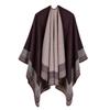New jacquard frame geometric warm shawl autumn and winter scarf lengthened thickened cape cape