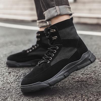 High Top Outdoor Men's Work Shoes Fashion Fashion All Comfortable Casual Single Shoes Autumn and Winter Men's Shoes