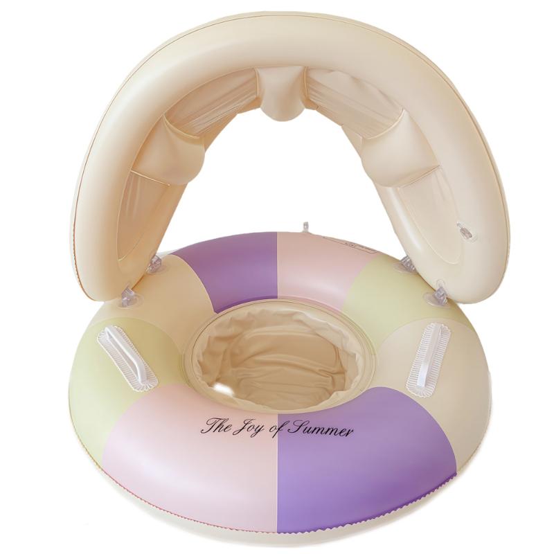 Engaging PVC Inflatable Swim Circle for Children with Integrated Seat for Pool Use C
