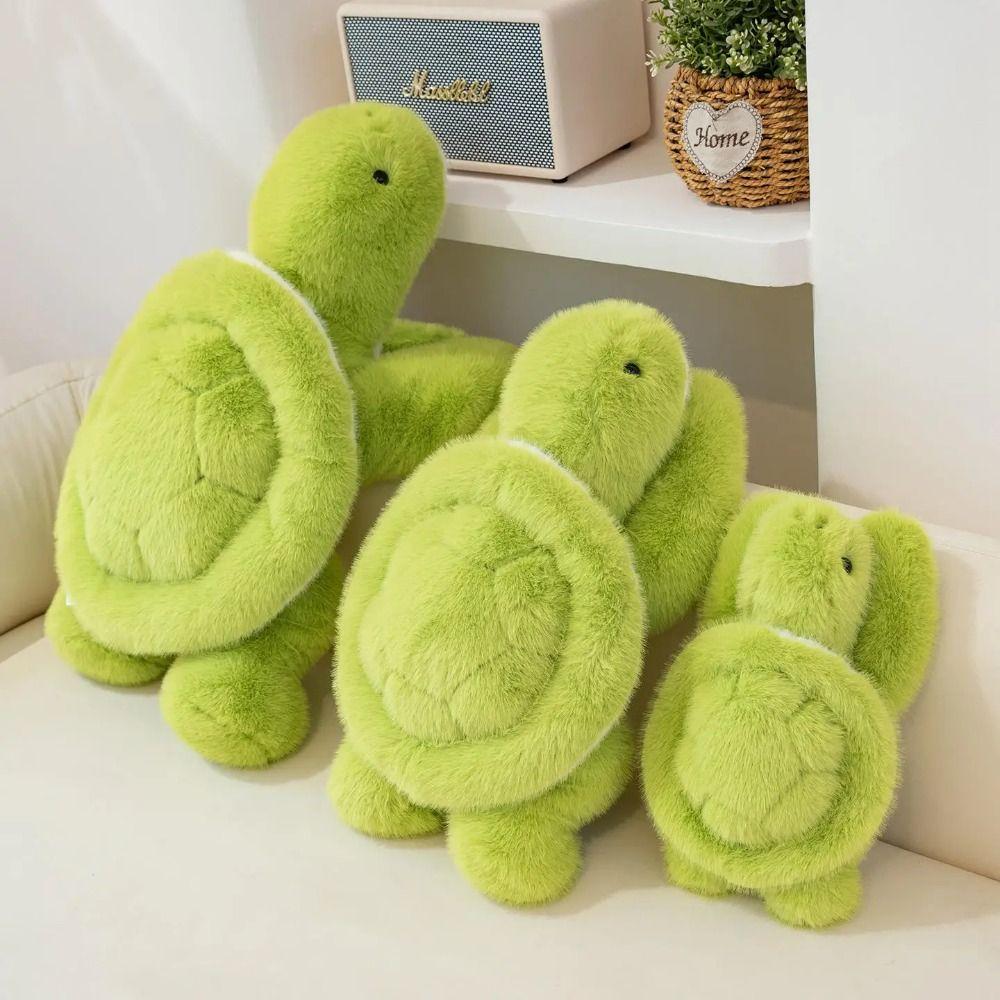 Collection Animal Sea Turtle Pillow Fluffy Turtle Animal Doll Sea Tortoise Plush Toys Car Decor