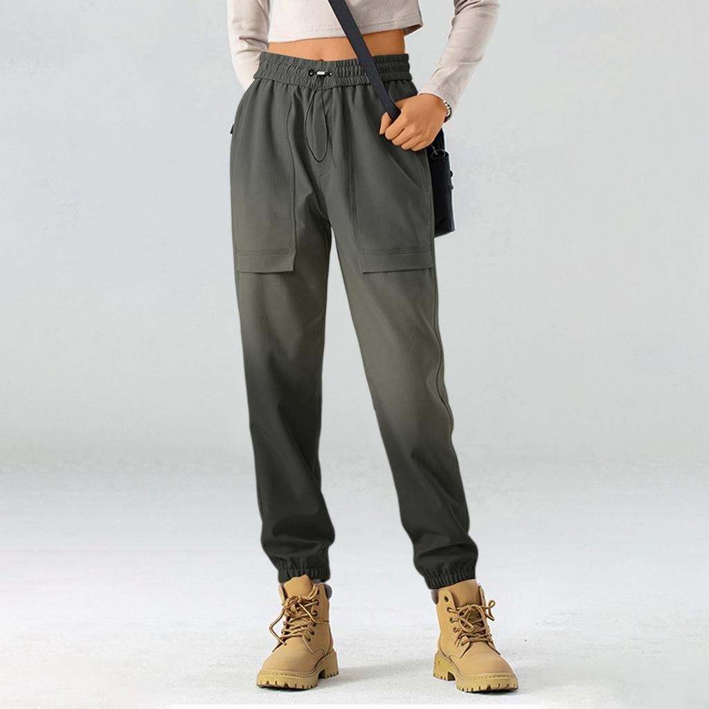 Women's Fashion Workwear Pants High-waisted Mountaineering Sport Pants Loose Retro Casual Quick-drying Pants
